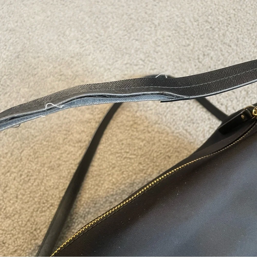 Kate Spade Black Nylon Messenger Bag/Tote/Purse - Picture 5 of 12